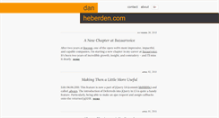 Desktop Screenshot of danheberden.com